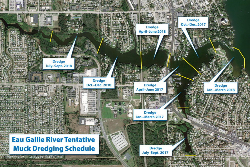 EAU GALLIE RIVER, ELBOW CREEK RESTORATION DREDGING – MELBOURNE, FL